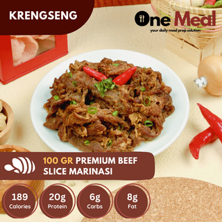 Frozen Meal Pack | Premium Beef Slice Marinasi Kresengan - 100gr