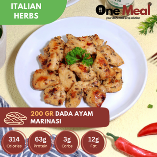 Frozen Meal Pack | Dada Ayam Fillet Italian Herbs - 200gr