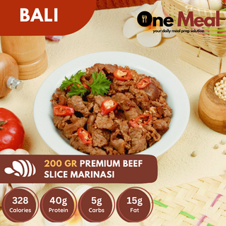 Frozen Meal Pack | Premium Beef Slice Marinasi Bali - 200gr