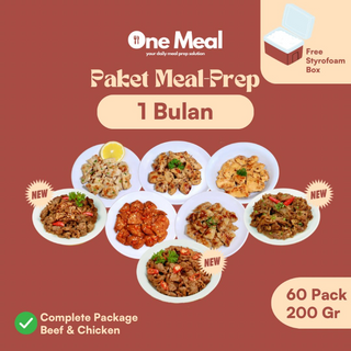 Paket Meal-Prep 1 Bulan Lauk Marinasi Frozen 60 Pack 200 Gram