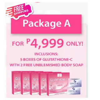 Distributor Package A (5 Gluta, 1 Unblemished Soaps, 2 Kayakoto) FREE Shipping