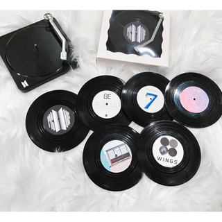 Album Coaster Set (Set of 6 + Coaster holder)