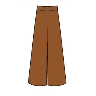 women's pima wide leg pant. acorn