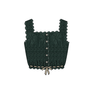 filet crochet camisole. garden