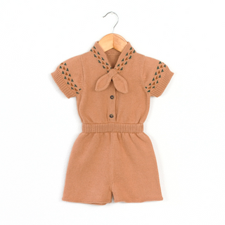 rodeo romper. fawn